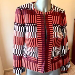 Ann Taylor Bold Geo Print Jacket